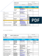 Quality Control Plan for XX System