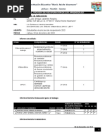 Informe Estudiantes Que Requieren Recuperacion