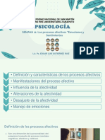 Semana 11 Los Procesos Afectivos Emociones y Sentimientos