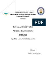 Derecho Internacional - Tercera Actividad Virtual - Stefany Arcos