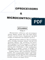 EC 405 Microprocessors & Microcontrollers