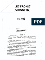 EC 406 Electronic Circuits