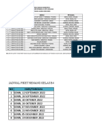 Jadwal Piket Renang