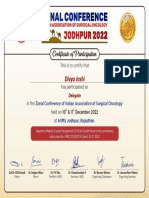 Participation Certificate - IASO - 22