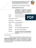 Informe de Valorizacion N°01