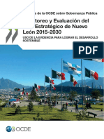 Monitoreo y Evaluacion Del Plan Estrategico de Nuevo Leon 2015-2030. (Oecd.)