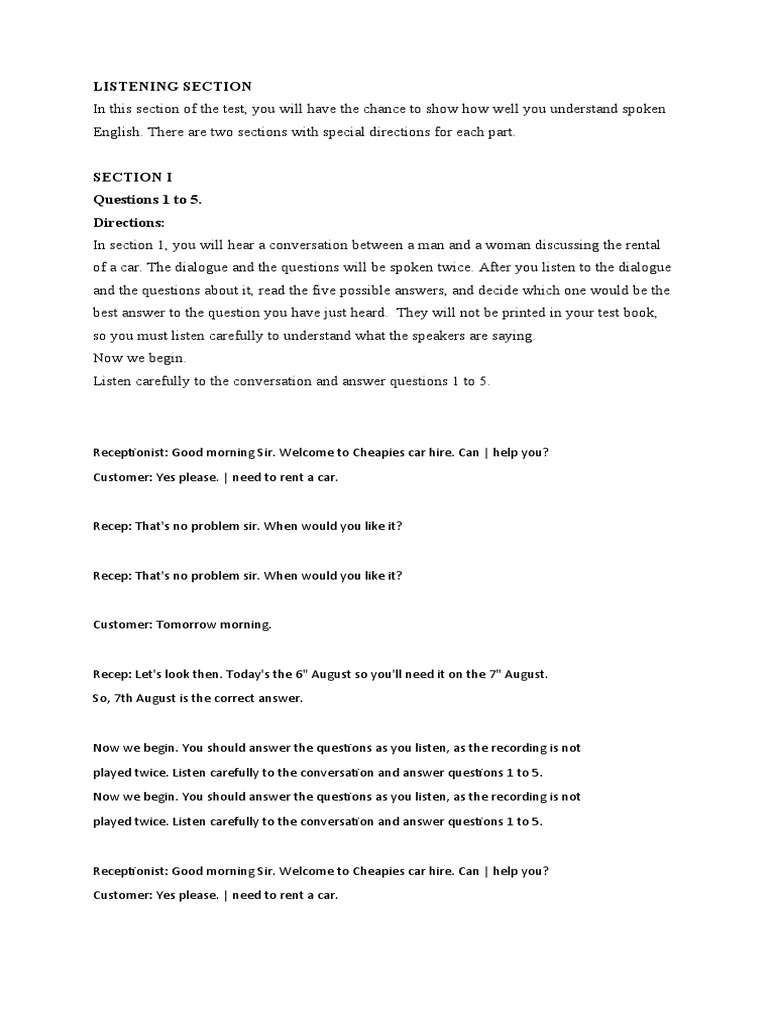 Tapescript of Pas Bsi Xii Sem 1 2022 | PDF | Critical Thinking ...