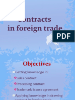 Chapter 3 - Contracts in Foreign Trade