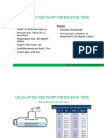 Feed Pump Calculation For Boiler