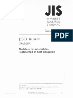 JIS D1614 Disipar Calor Radiadores