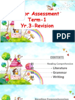 Major Assessment Term-1 Yr.3 Revision
