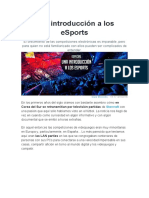 Una Introducción A Los Esports