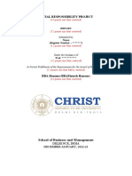 SRP Project Report Format & Guidelines Delhi NCR