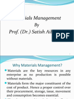 Materials Management SIBM
