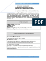 Asm501 Individual Project Report Guideline