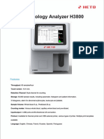 Hematology Analyzer H3800 Features