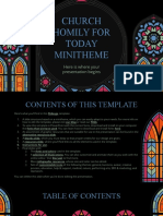 Church Homily For Today Minitheme by Slidesgo