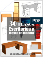 30 Planos de Escritorios de Madera