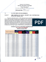 New Schedule of SSS Contributions For Self-Employed Effective January 2023