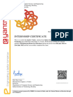 Eyantra Internship Certificate