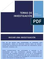 Temas de Investigación