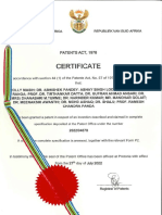 Certificate of Grant