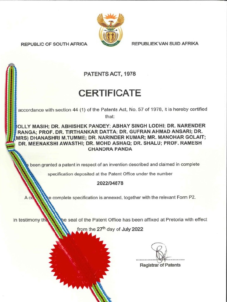 Certificate of Grant | PDF