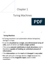 Chapter 1 Turing Machines