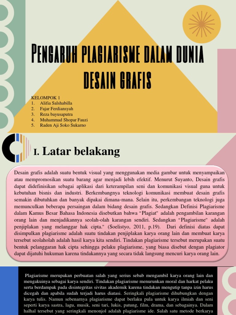 Pengaruh Plagiarisme Dalam Dunia Desain Grafis | PDF
