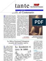 Militante Nº 2 - Mesa Nacional Falangista - Enero 2003