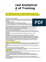 AAvanced Analytical Method of Training-Extract