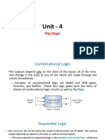 Unit - 4 Flip Flops Combinational and Sequential Logic