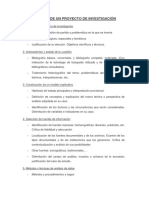 Esquema de Un Proyecto de Investigación