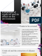 Extraction of Crude Oil and Its Effect On The Environment