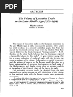 Ashtor, The Volume of Levantine Trade | PDF
