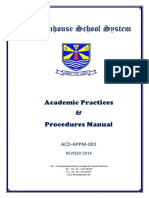 Academic Practices Procedures Manual