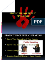 5 Basic Tips of Public Speaking