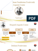 Ilmu Pengetahuan Positivistik Auguste Comte