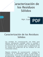 Caracterización de Los Residuos Sólidos