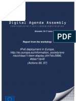 IPv6 Deployment in Europe - Digital Agenda Assembly Workshop Report