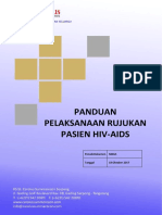 Cover Panduan RUJUKAN HIV Warna Biru