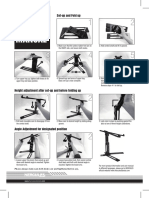 DG400BB laptop stand setup and folding instructions