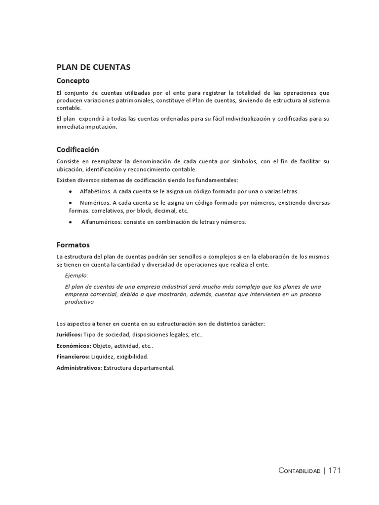 Guía de Plan de Cuentas Contable | PDF | Contabilidad | Business