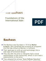 The Bauhaus & International Style