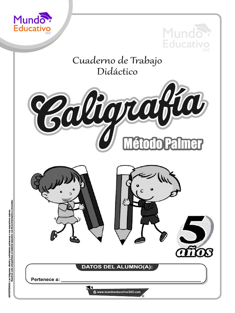 CUADERNO DE CALIGRAFÍA - Material Educativo para Docente