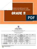 Bonga Nhs - Shs Proposed f2f Schedule