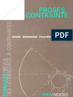 Formules Revue Des Litteratures A Contra