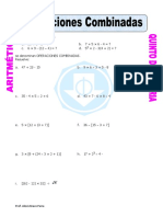 1 - Operaciones Combinadas - ARITMÉTICA