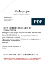 Maths in Badminton