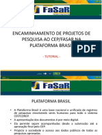 Cep Apresentacao Plataforma Brasil Orientacoes FASAR